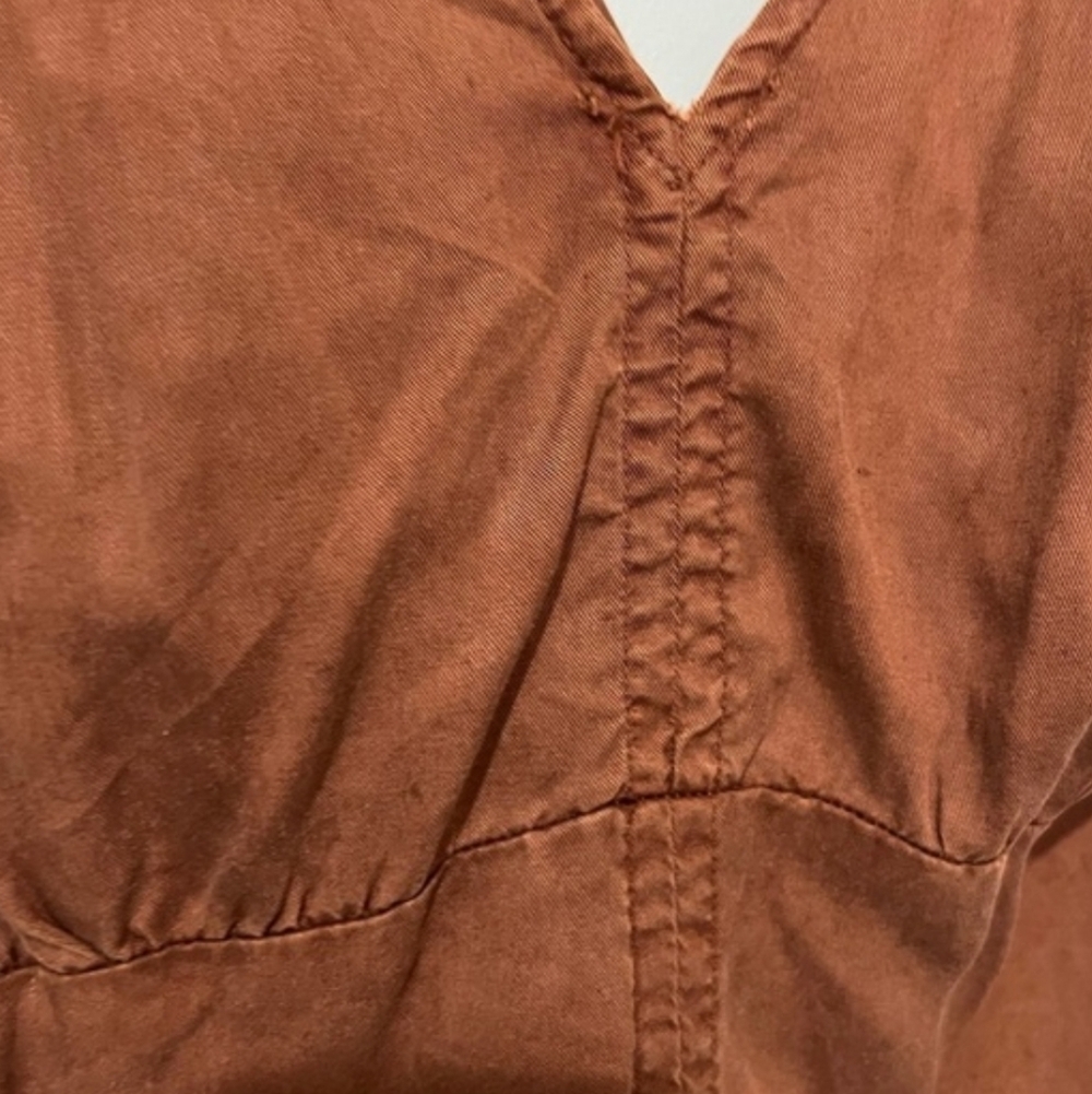Zara Womens Rust Red Midi Dress Size X-Small - Picture 5 of 5
